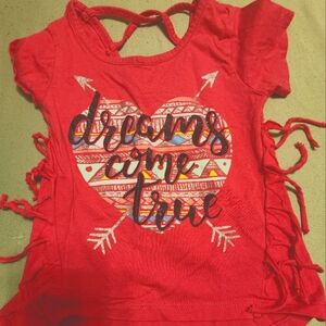 Girls red Tee
